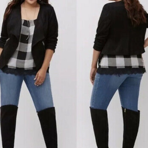 Lane Bryant Faux Suede Moto Jacket - Picture 2 of 7